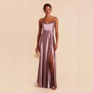 Birdy Grey Jay Dress Satin Dark Mauve Size Small